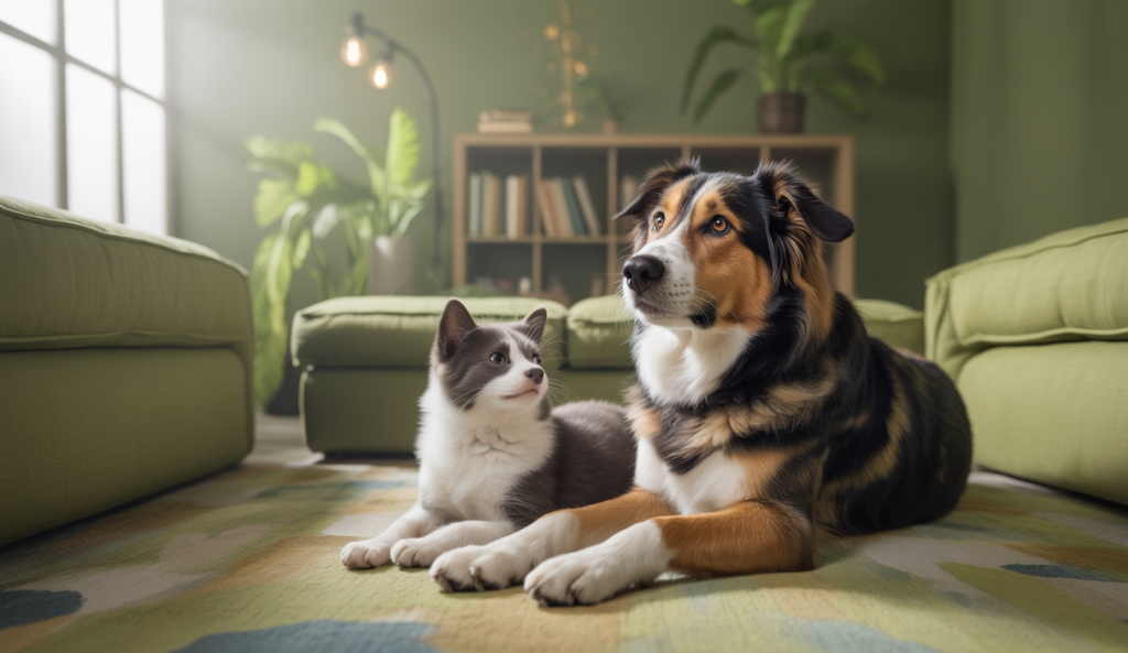 Animaux de compagnie apportant réconfort émotionnel