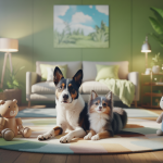 Un chien et un chat apaisés dans un environnement harmonieux