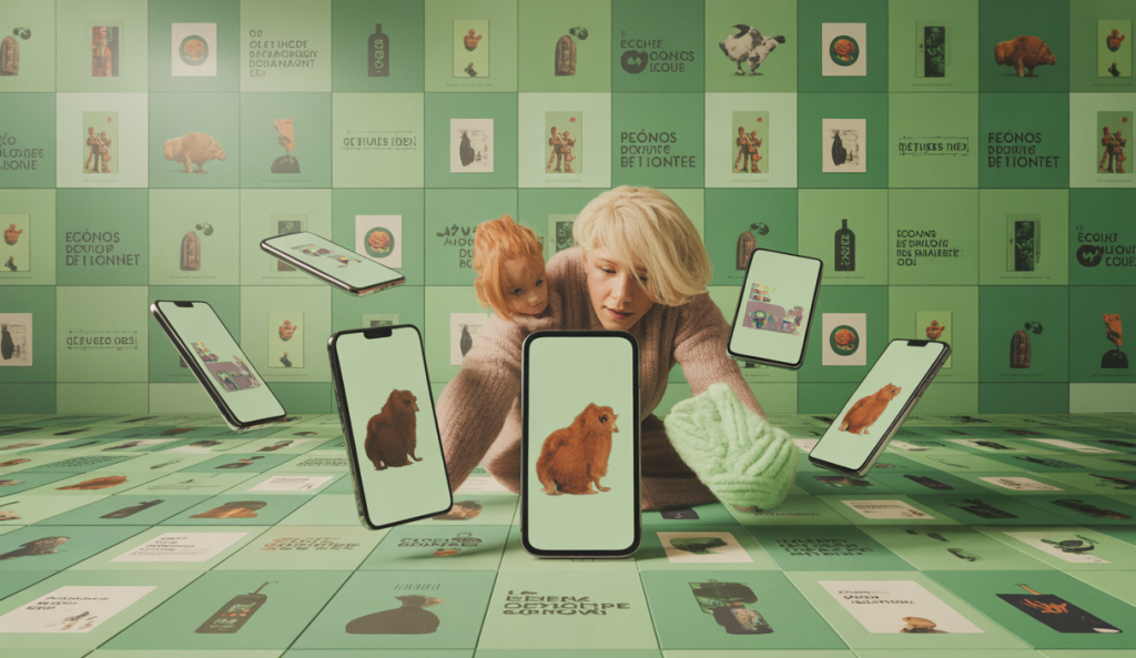 Illustration sur l'influence des réseaux sociaux sur le bien-être animal.