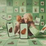 Illustration sur l'influence des réseaux sociaux sur le bien-être animal.