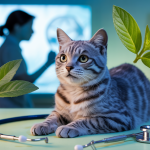 Illustration détaillée d'un chat avec accent sur la santé rénale