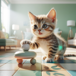 Un chaton se socialisant dans un environnement chaleureux