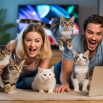 Une compilation de vidéos YouTube sur les chats présentant des aspects de santé, d'humour et de comportement avec des passionnés engagés